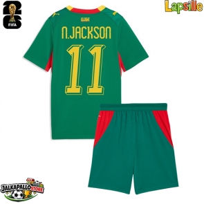 Senegal Nicolas Jackson #11 Vieraspaita Lapsille MM-kisat 2026 Lyhythihainen (+ shortsit)